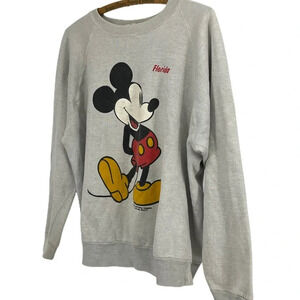 Vintage gray Mickey Florida Disney sweatshirt XL
